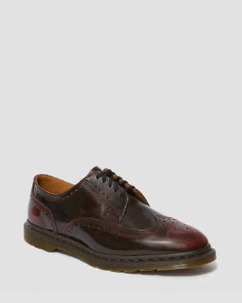 Dr Martens Kelvin II Arcadia Leather Brogues Panske Ruzove Červené | 2374-QNDCI